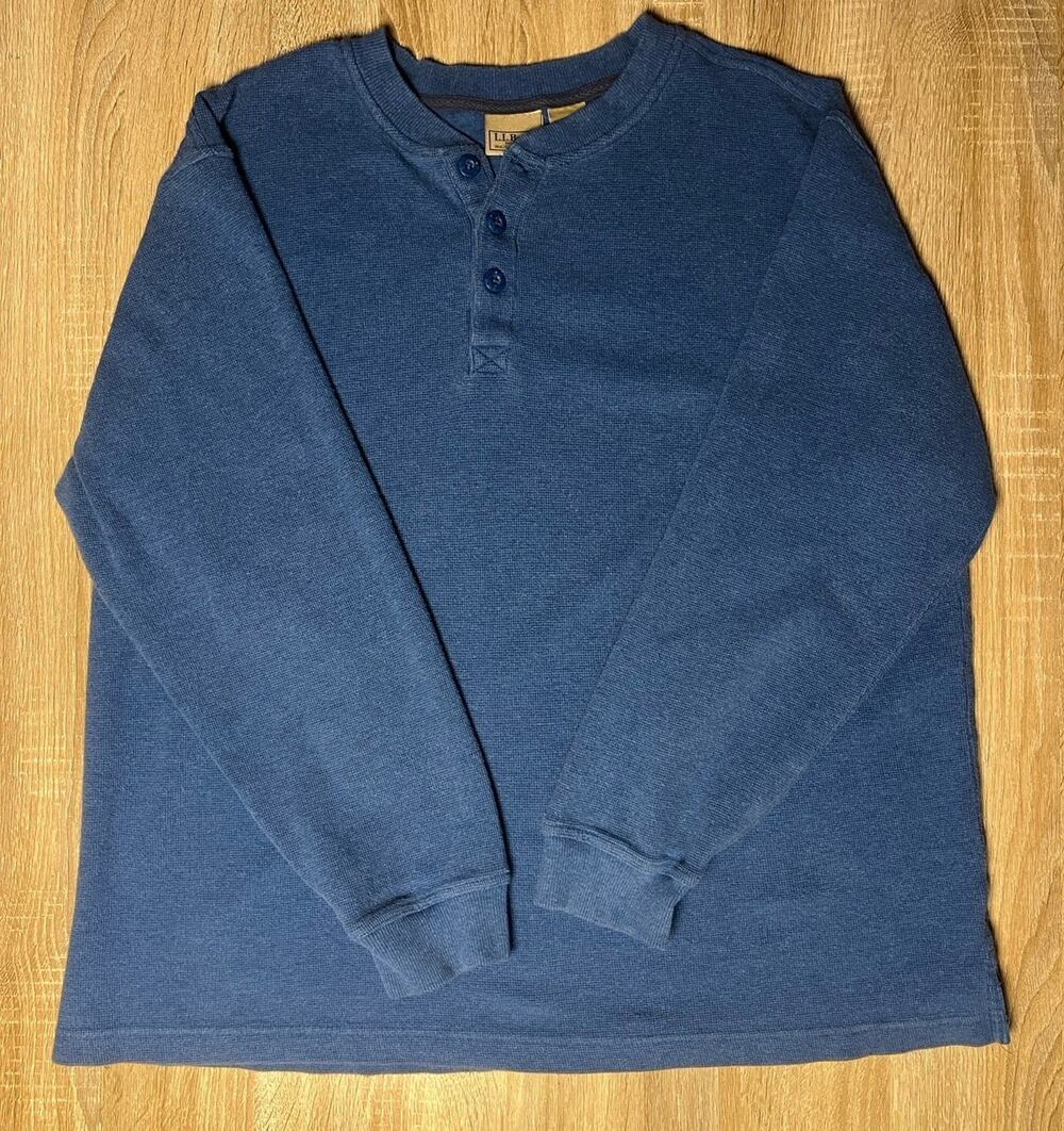 LL Bean Vintage 2006 Blue Long Sleeve Button Up Shirt